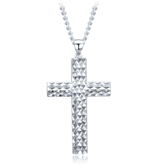 MINET Elegancki srebrny naszyjnik z krzyżem Ag 925/1000 11,75g