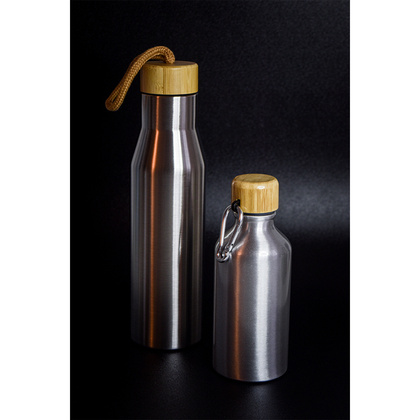 Butelka aluminiowa Isla 400ml, srebrny