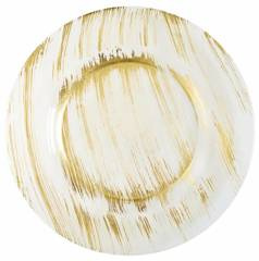 Podtalerz szklany malowany na złoto