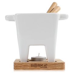 Zestaw Tapas Fondue biały, poj. 200ml, dąb