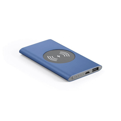 Powerbank i bezprzewodowa ładowarka, granatowy