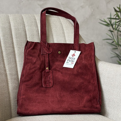 TOREBKA SHOPER DO RĘKI LUB NA RAMIĘ 25-041 Ciemny czerwony