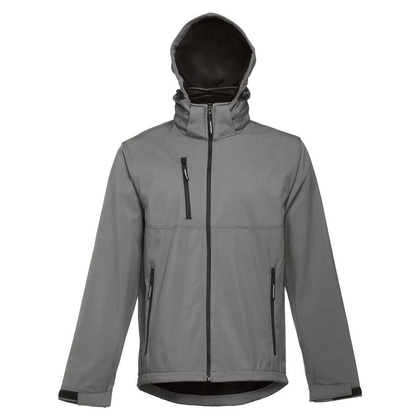 THC ZAGREB. Męska kurtka softshell z poliestru i elastanu