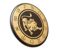 Lew - znak zodiaku - magnes; metal emaliowany