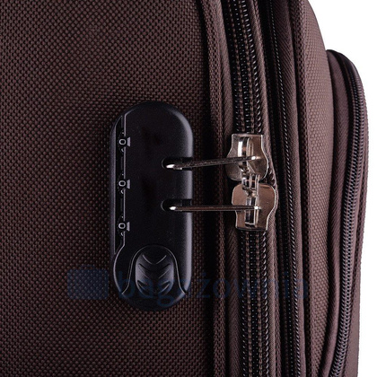 Duża walizka WINGS 206 L Brązowa