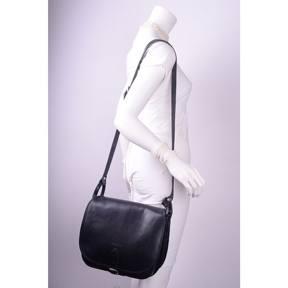 Torebka damska skórzana KEMER 886 Czarny