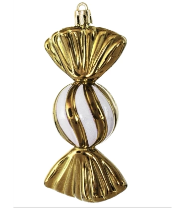 Bombki choinkowe komplet 115 szt. nietłukących plastikowych bombek - Złoty