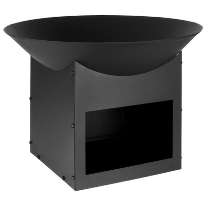 Palenisko ogrodowe metalowe czarne 56x41 cm