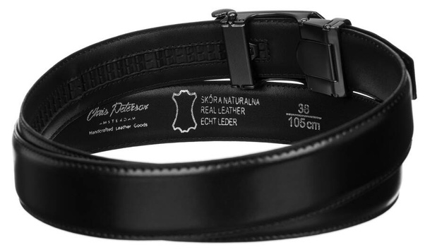 Elegancki pasek automatyczny ze skory naturalnej