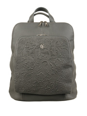 Torbo-plecak damski Canaletto z tłoczeniem w kwiaty TPD490s28t4