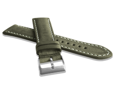 LAVVU Naturalnie barwiony zielony pasek NATURE ze skóry Top Grain - 20