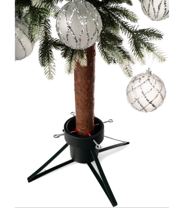 Stojak CHOINKOWY DUŻY CZARNY metalowy pod choinkę drzewko z pojemnikiem