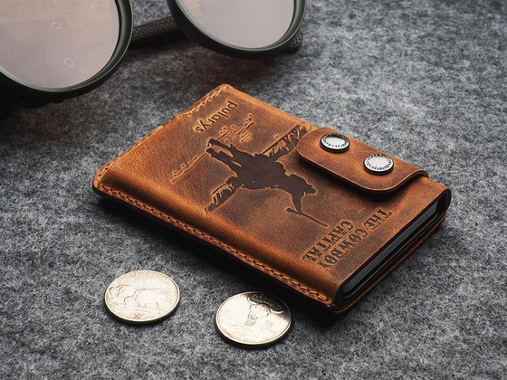 "THE COWBOY CAPITAL" Portfel RFID - SADDLE LEATHER 1950