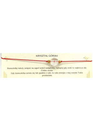 Bransoletka OCZYSZENIA Kryształ Górski
