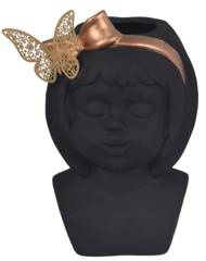 Wazon ceramiczny dziewczynka czarna