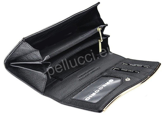 Portfel damski skórzany PELLUCCI ZLF-114 Czarny