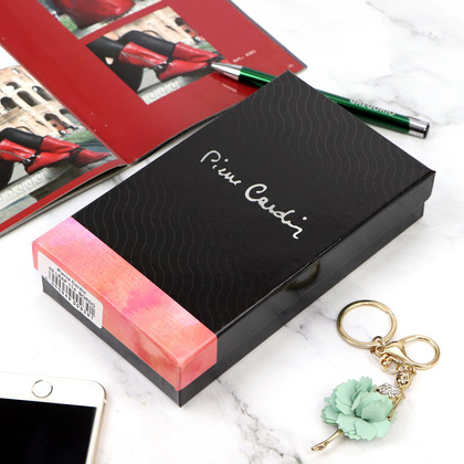 Pierre Cardin Duży skórzany portfel damski