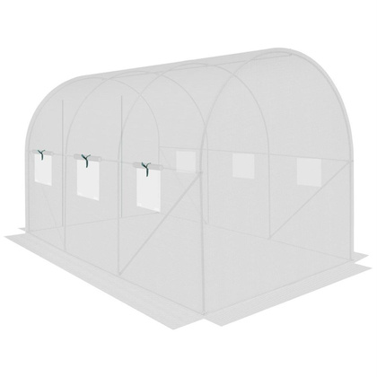 Szklarnia tunel ogrodowy PE 300x200x200cm biały