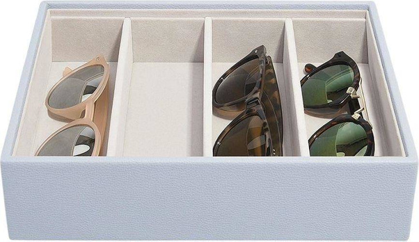 Pudełko na okulary Stackers Classic lawendowe 4 komorowe