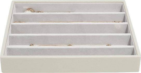 Szkatułka na biżuterię Stackers pięciokomorowa classic jasnobeżowa