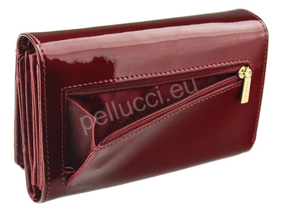 Portfel damski skórzany PELLUCCI ZLL-112 Ciemny brąz