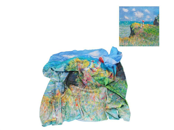 Chusta - C. Monet, Spacer po klifie w Pourville (CARMANI)