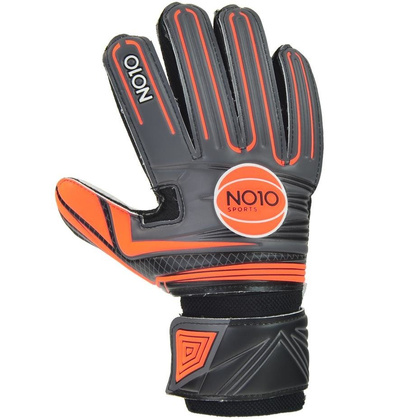 Rękawice bramkarskie NO10 Replica Szaro Pomarańczowe