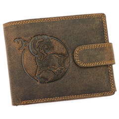 Portfel męski skórzany L895-012 Brązowy