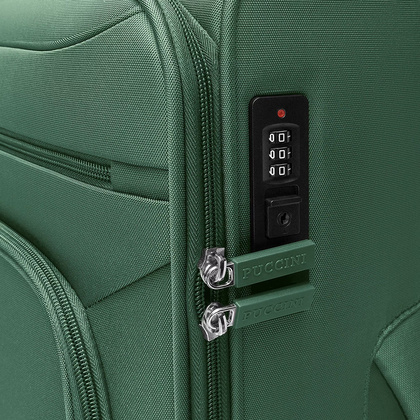 Średnia walizka PUCCINI KOS EM50255B 5 Zielona