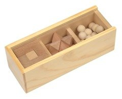 Zestaw puzzli BRAIN POWER, brązowy