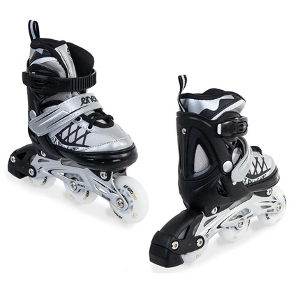 Łyżworolki - wrotki - łyżwy 4 w 1 ENERO PRO LED  26  - 29  szare