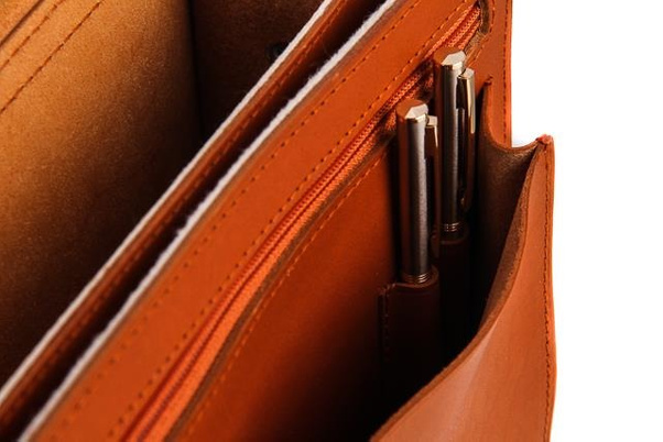 Klasyczna teczka / plecak KEMER VOOC Vintage P12 brąz