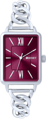 MINET Wino damski zegarek SIENA ze srebrna stalową bransoletką