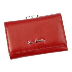 Portfel damski skórzany PIERRE CARDIN 06 ITALY 117 Czerwony