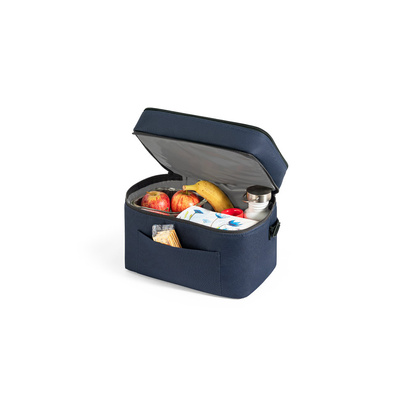 CANCUN LARGE. Torba termiczna wykonana z poliestru 600D pochodzącego z recyklingu, z regulowanym paskiem 14 L