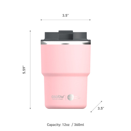 ASOBU Kubek termiczny THE MINI PICK UP PINK, 355ml