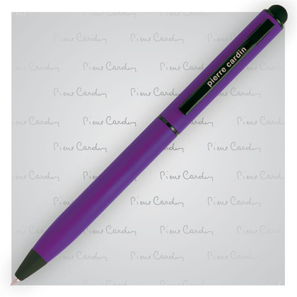Długopis metalowy touch pen, soft touch PIERRE CARDIN Celebration Fioletowy