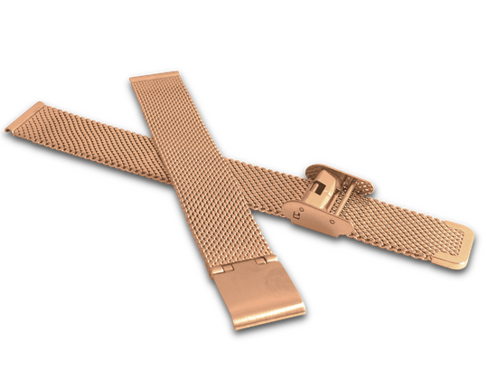 LAVVU Stalowy pasek MESH Band Rose Gold - 18