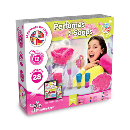 Perfume & Soap Factory Kit V. Gra edukacyjna dostarczany ze składaną torbą prezentową