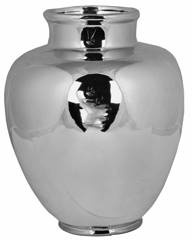 Wazon ceramiczny srebrny wysoki