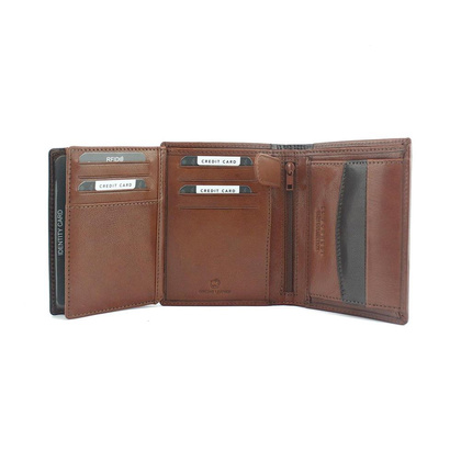 Portfel męski PELLUCCI 544-21 RFID Brązowy