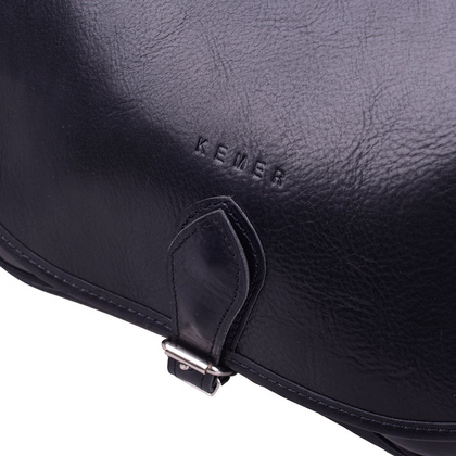 Torebka damska skórzana KEMER 886 Czarny