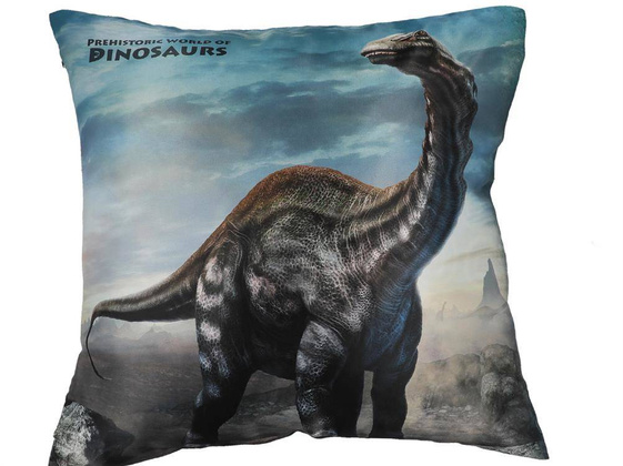 Poduszka z wypełnieniem/suwak - Prehistoric  World of Dinosaurs (CARMANI)