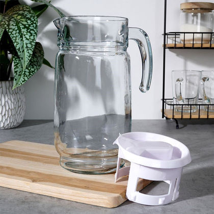 Dzbanek z pokrywką szklany 2 l