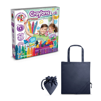 Crayon Factory Kit II. Gra edukacyjna dostarczany ze składaną torbą prezentową