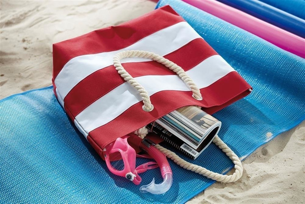 Torba plażowa KEMER SYLT Zielony / Biały