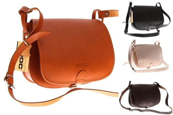 Listonoszka duża torebka KEMER VOOC Vintage P27 Naturalna