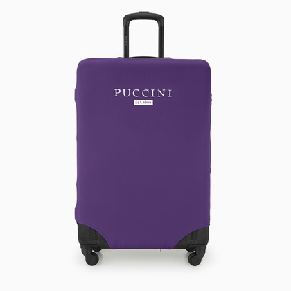 Elastyczny pokrowiec na duża walizkę PUCCINI PBA 7D Fioletowy