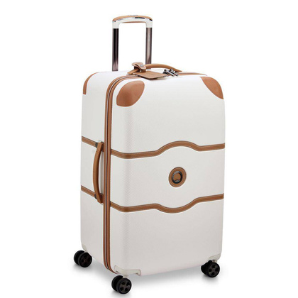 Delsey Chatelet Air 2.0 Duża twarda biała walizka na kółkach 73 cm