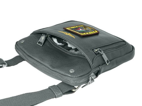 Torba na ramię AERONAUTICA MILITARE Pilot Czarna